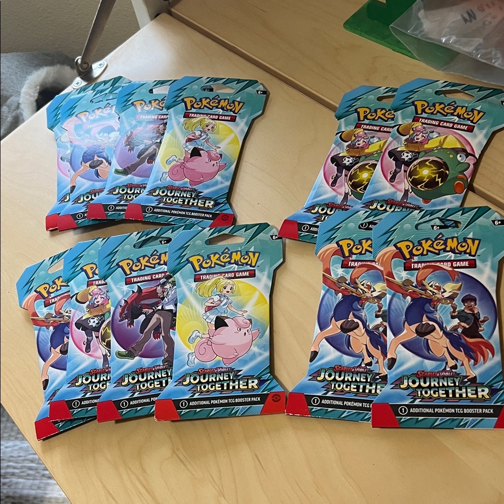 Pokemon Trading Cards - Blue and Red Packs